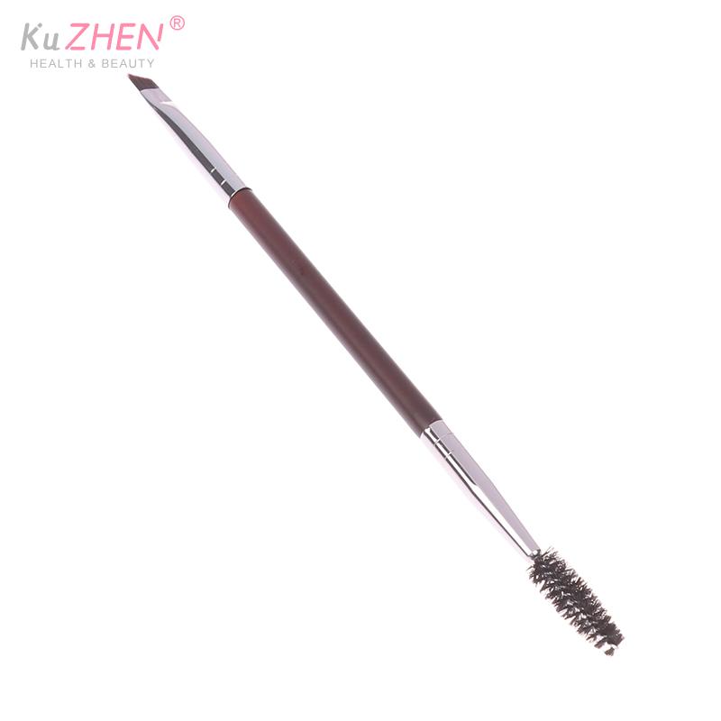 1PCS Eyebrow Brush Eyelash Comb Makeup Brushes Dual Ended Angled Brush Spoolie Brush 2 In 1 Lash Eyebrow Brush Set Makeup Tool