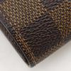 LOUIS VUITTON Portefeiulle International Purse N61217 Brown Damier canvas unisex Used