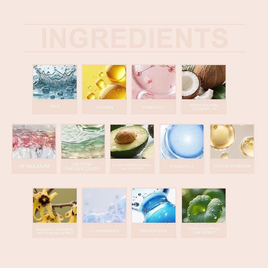 Gentle Hair Removal Cream A Gentle And Rapid Hair Removal Cream For Specific Areas Of The Body. It Is Moisturizing, Smooth And Odorless