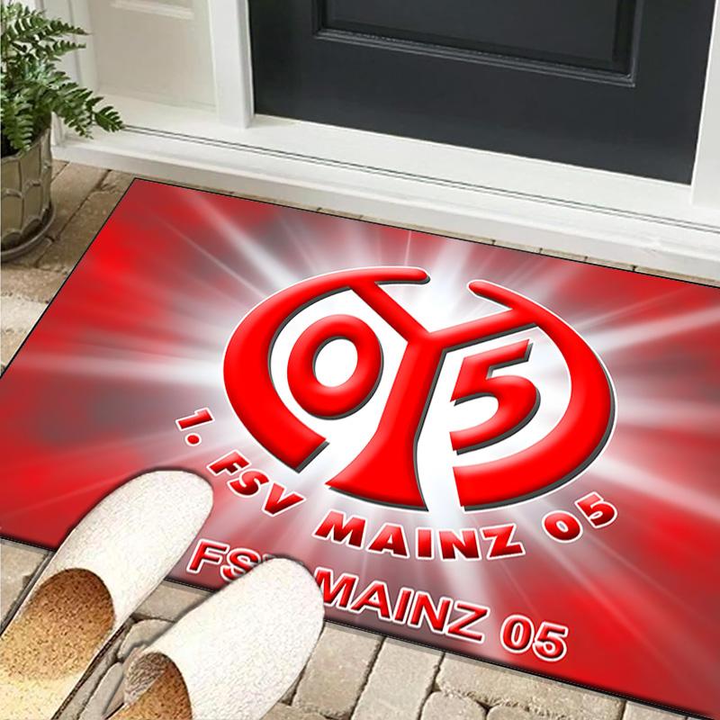 1PC rug Mainz Football Crest Carpet, Chair Rug,Area Rug for Office Bedroom living rooms bedroom, Doormat decor Christmas fan gifts