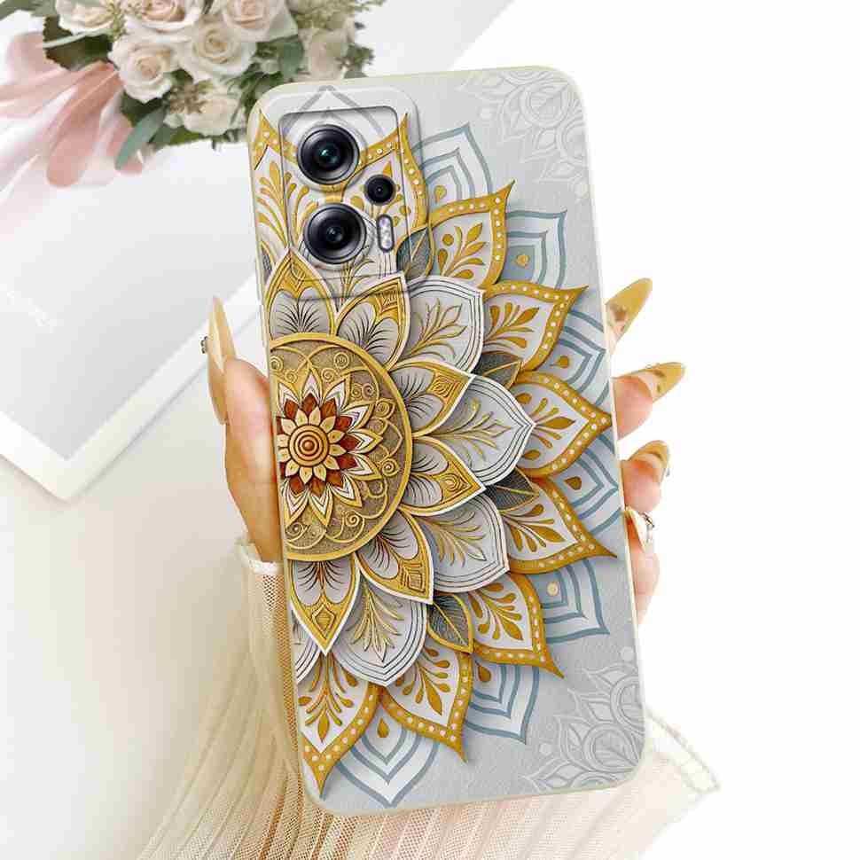 For Redmi Note 11T Pro 5G 22041216C Case Stylish Painted Flowers Silicone Cover For Redmi Note 11T Pro 11T PRO 5G Phone Cases