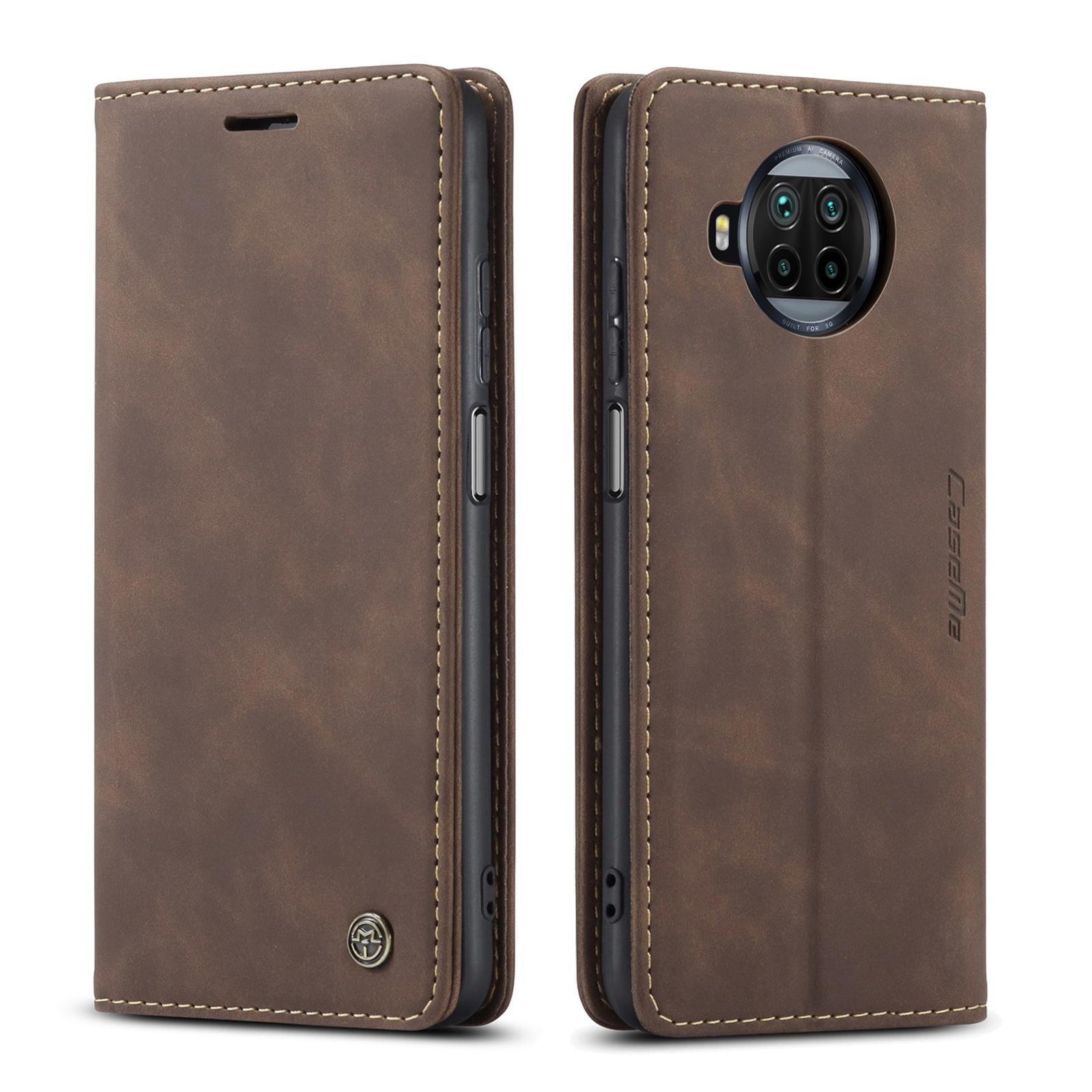 

Чохол для Xiaomi Redmi Note 9 Pro 5G/Xiaomi Mi 10T Lite 5G CASEME Серія 013 Тримач для карток Підставка Шкіряна накладка для телефону C