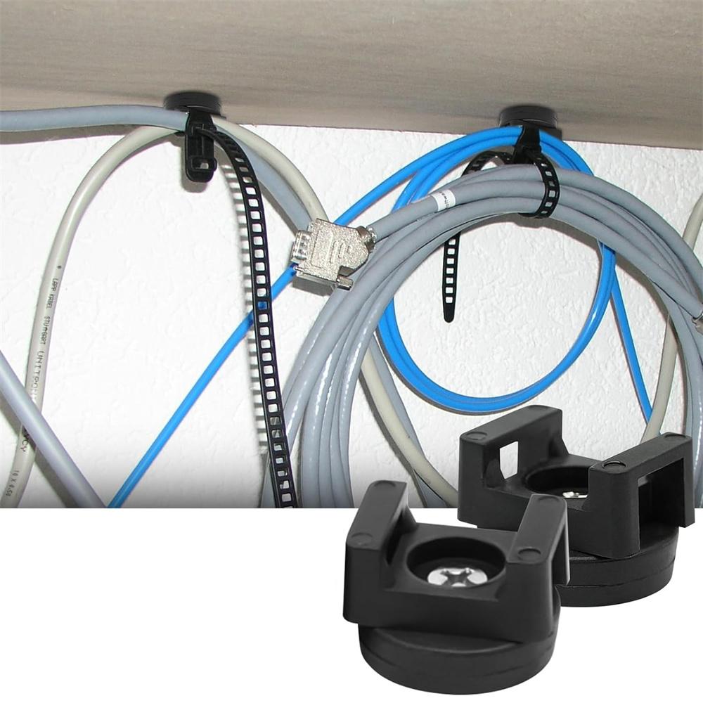 20pc Magnetic Cable Tie Mounts Wire Management