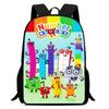 Digitale Bausteine Numberblocks Schultasche Hochauflösend Multifunktional Oxford Leichter Rucksack