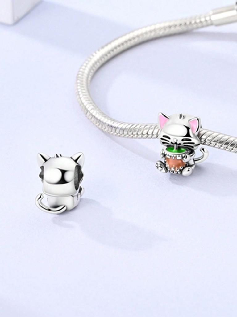 Charms Plata Copper Colors Cats Puppies And Giraffes Beads Charm Pendant For Original Bracelet For Women Diy Jewelry Love Gift