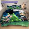 3pcs Minecraft Creeper Enderman Zombie Home Bedding Set-Universal Three-Piece Suit for Bedroom, Guest Room, Living Room, Hotel-Perfect Gift