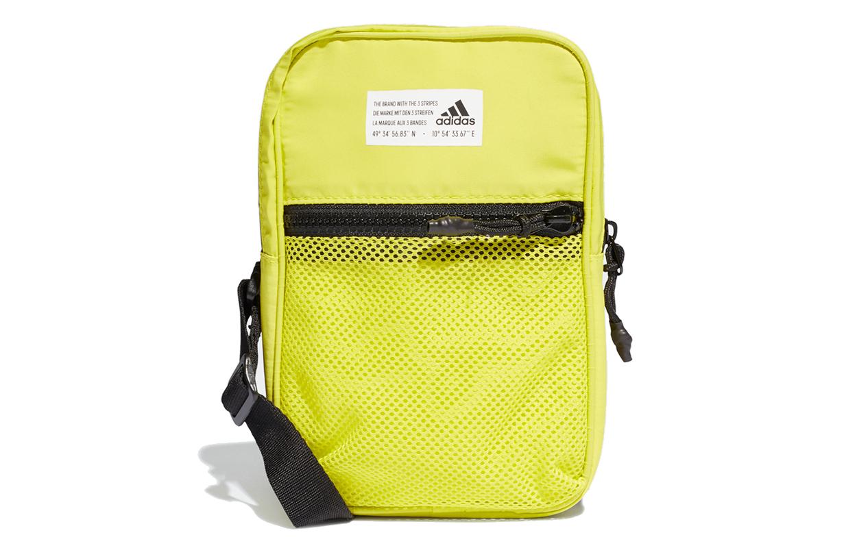 

Adidas Recycled Polyester Shoulder Bag Unisex Green Yellow GL0915