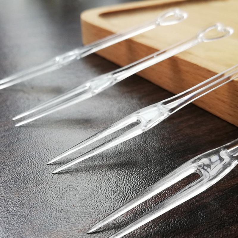 150 Pcs Mini Fruit Fork Disposable Plastic Forks For Party Cake Fruit Forks