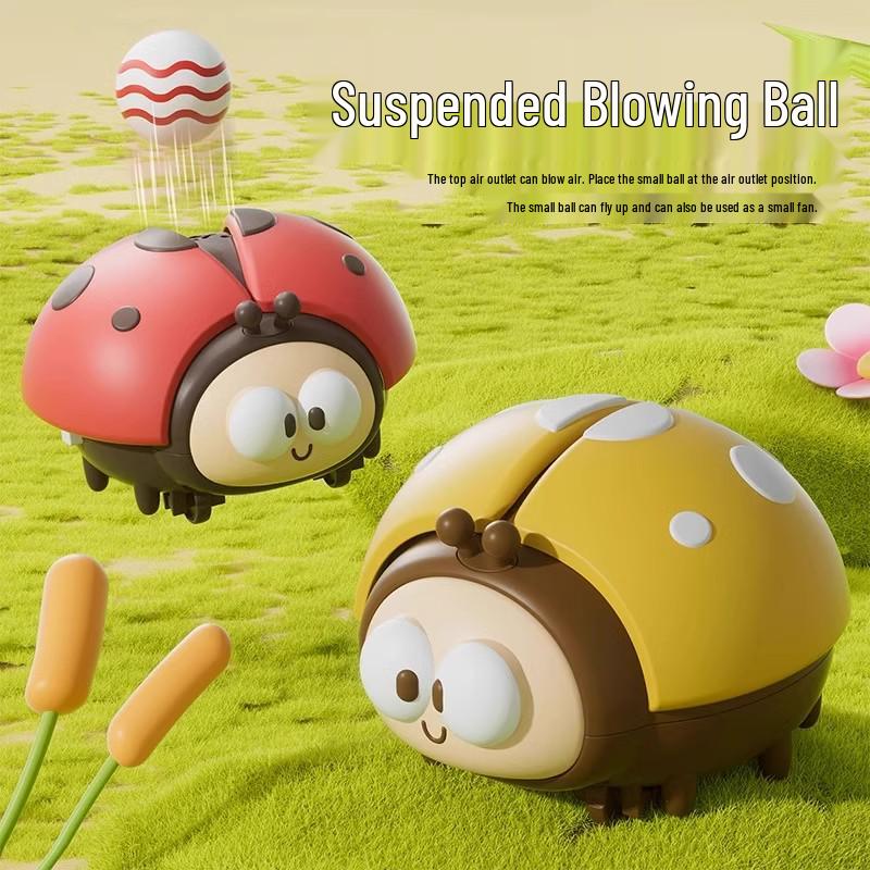 Children's Ladybug Fan Blowing Hover Ball - Educational Toy for Kindergarten Focus Training