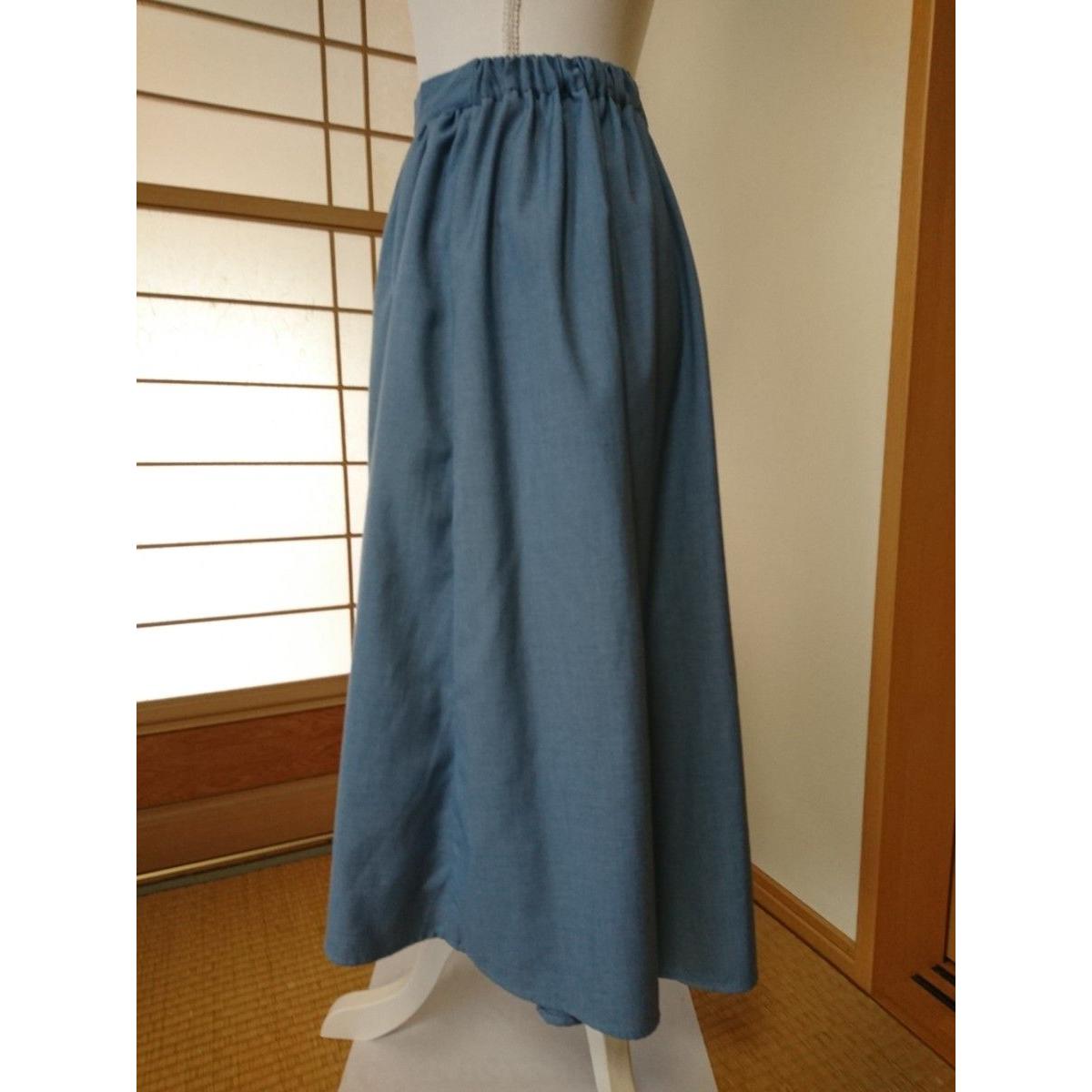 earth music&ecology (Earth Music & Ecology) Long Skirt Gathered Skirt