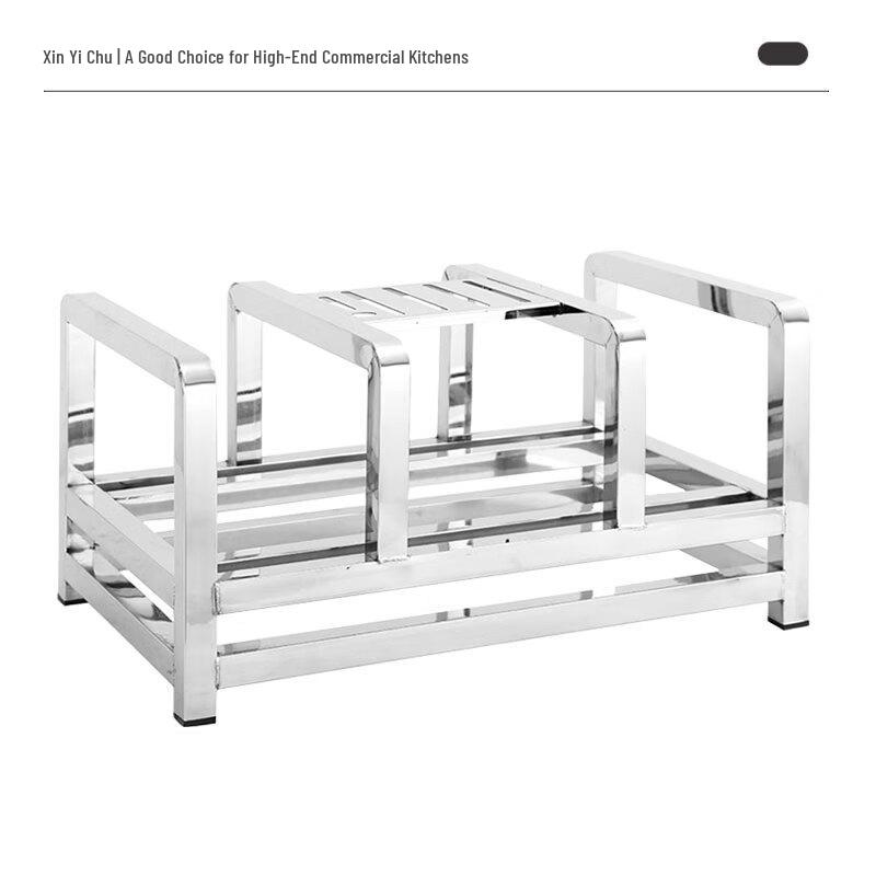 Xinyichu 3-Slot Stainless Steel Cutting Board Rack
