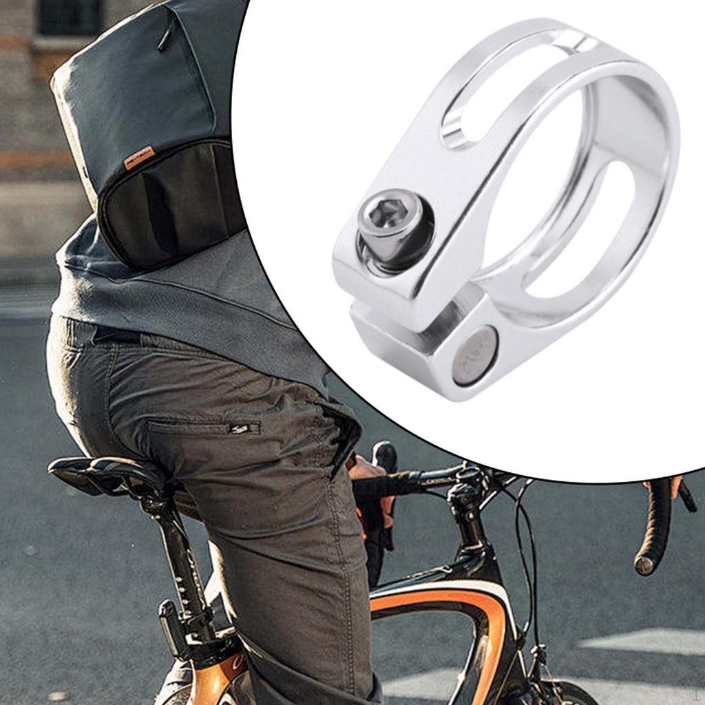 Seat Post Clamp, Easy Installation for Accessories Track DH Folding Bikes, Lightweight