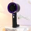 Handheld Fan, with Portable Hook Powerful Fan, Intelligent Digital Display And Speed Adjustment Design, Fan for Travel And Desktop