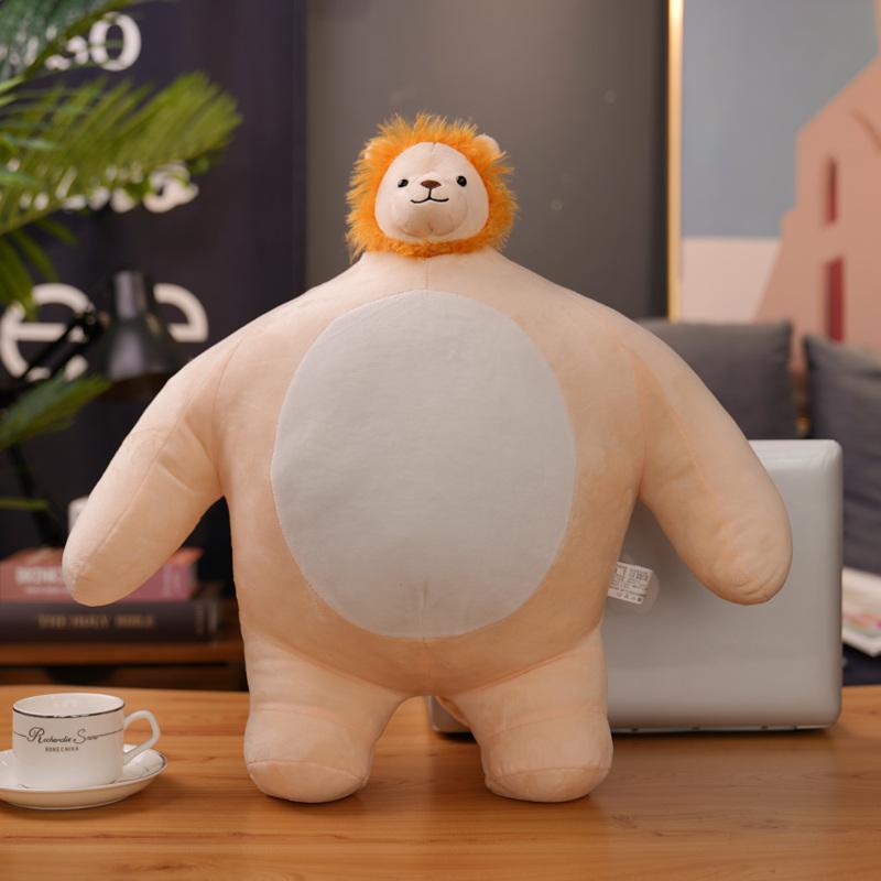 

24/47cm Small Head Cartoon Bear Sloth Fox Panda Elephant Dolls Lovely Animal Plush Pillow Stuffed Soft Toy 24cm