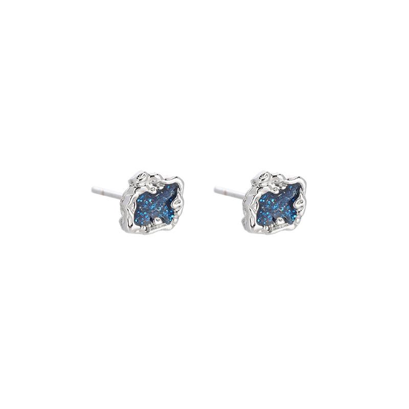 Irregular Oil Drip Earrings: Trendy, High-End, Unique Personality Design, Simple & Versatile Ear Accessories.