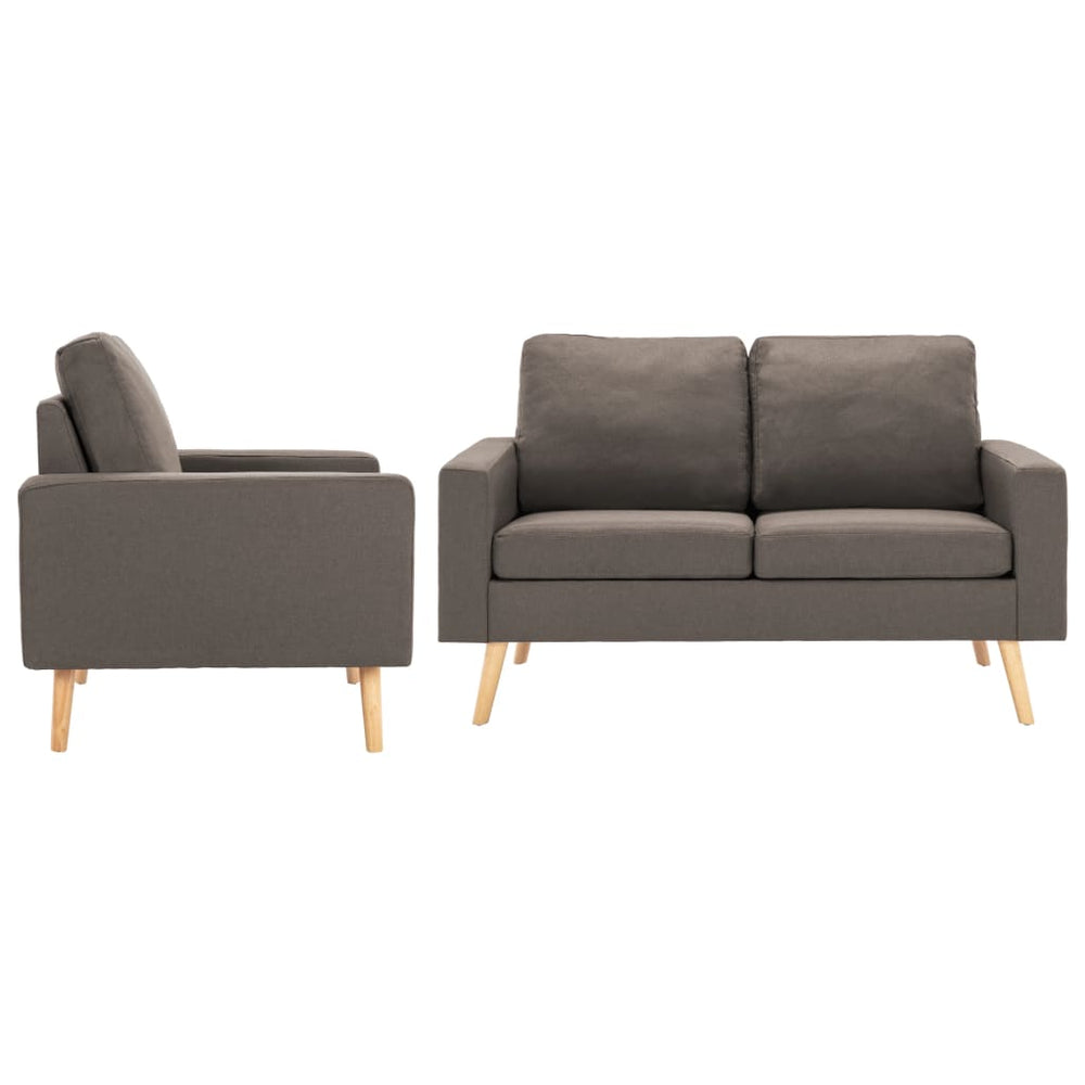 Ensemble de canapés 2 pcs Tissu