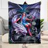 Gothic Style Blanket Soft & Cozy Suitable for Seaside Bed Chair All-Season Use Warmthful Decor Perfect Gift for Relatives and Friends
