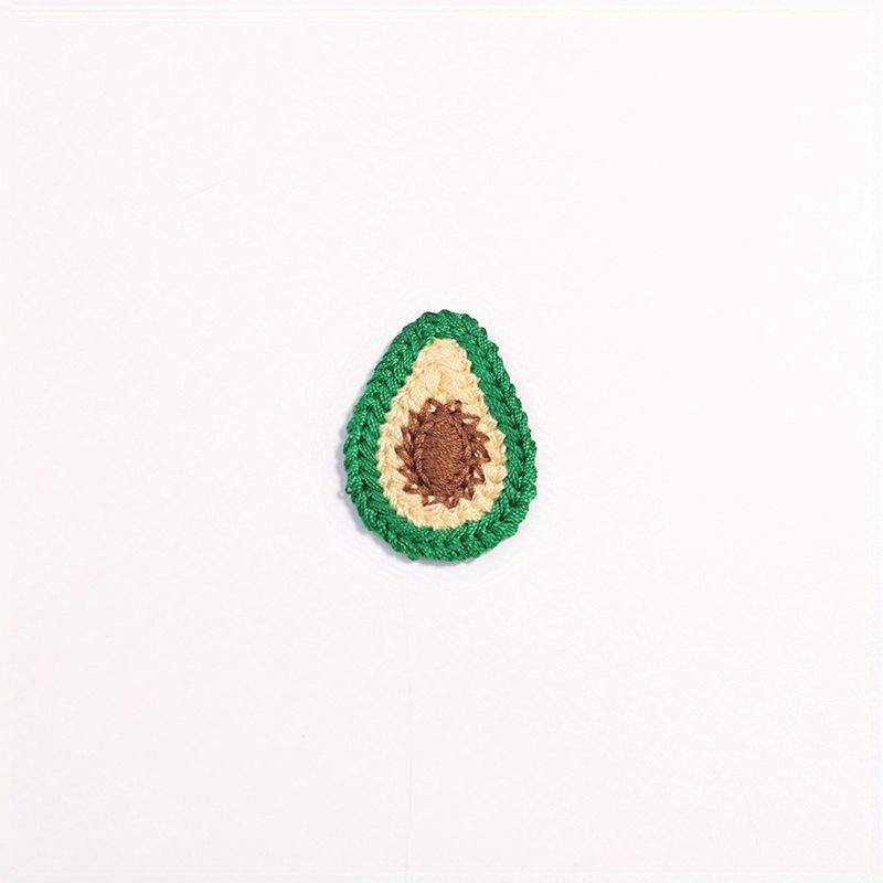

10PCS Lovely Fruit Embroidery Cloth Patch Lace Patch Hairpin Decorative Accessories Clothing Embroidery Decal Fruit Cloth Patch avocado-10pcs