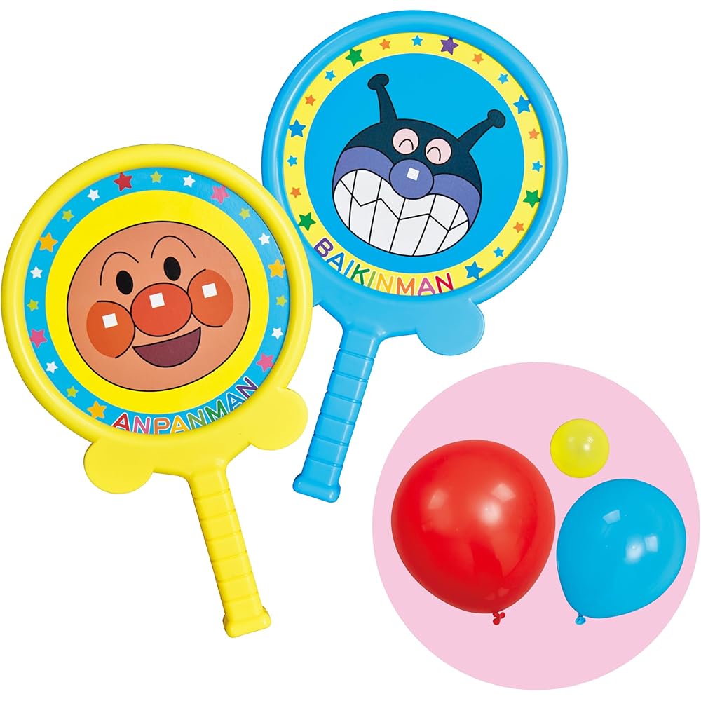 Bandai Anpanman First Sports Easy Balloon Tennis Set Kids Outdoor Game