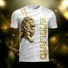 Summer Men's Women's England Game Day Outfit Short Sleeve T-shirt Tops Soccer Fans Soccer Jersey Fans T-shirt Tee