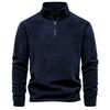 Men's Autumn and Winter Stand-up Collar Half-zipper Long-sleeved Sweater Stand-up Collar Trend All-match Men's Polar Fleece Top