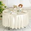 Round Table Cloth Satin Table Cover Gold Polyester for Wedding/Banquet/Restaurant -Silky Satin Dining Soft Table Decorations