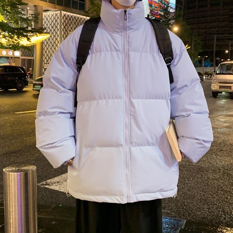 New Autumn and Winter Leisure Sports Versatile Men and Women Couple Cotton Clothes Fake Two Hooded Thickened Warm Cotton Coat