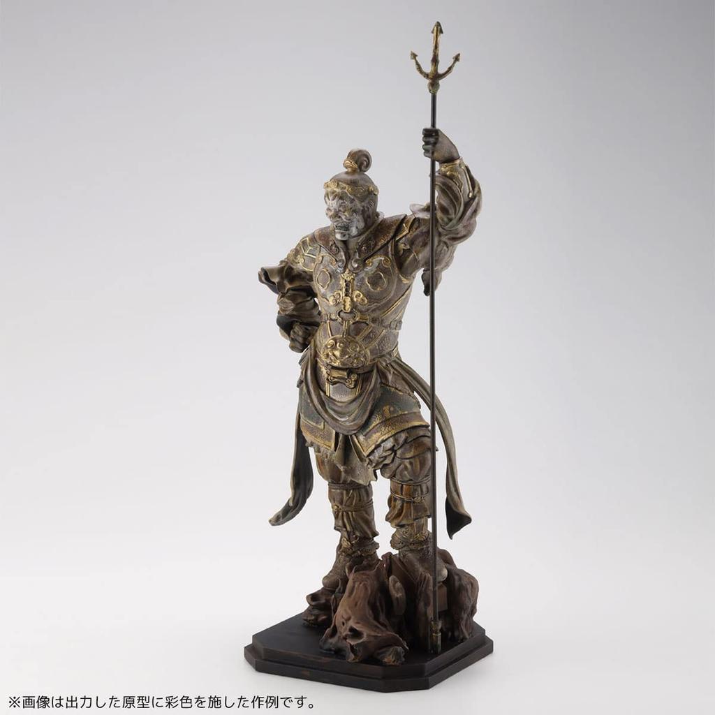 Kaiyodo Art Pla ART PLA Statue of the Four Heavenly Height Plastic Model Kit AP013 Kings, Hiromokuten, approx. 160mm, Non-scale, Unpainted,