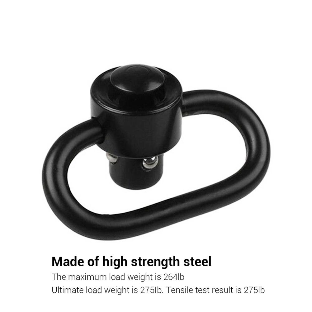 2 pcs Push Button Quick Detach Release Button Strap Ring Holder QD Sling Swivel Scope Mount Ring