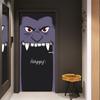 3D Gray Horror Wallpaper For Halloween Decoration Door Sticker Self-adhesive Waterproof PVC Wall Decal Party Decor Zombie Mural