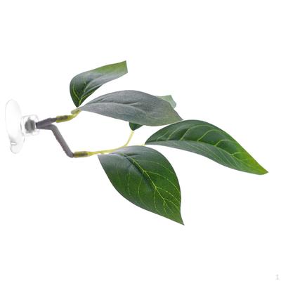 4-piece Betta Fish Leaf Pad Plant Bed with Suction Cup for Aquarium Decoration, Sleeping And Resting
