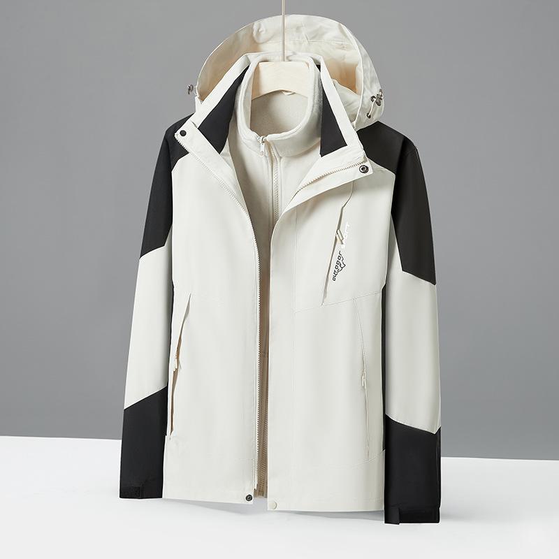 Jacket Two-piece Mountaineering Jacket for Women Thickened Autumn and Winter Windproof and Waterproof New Spring and Autumn Jacket for Men