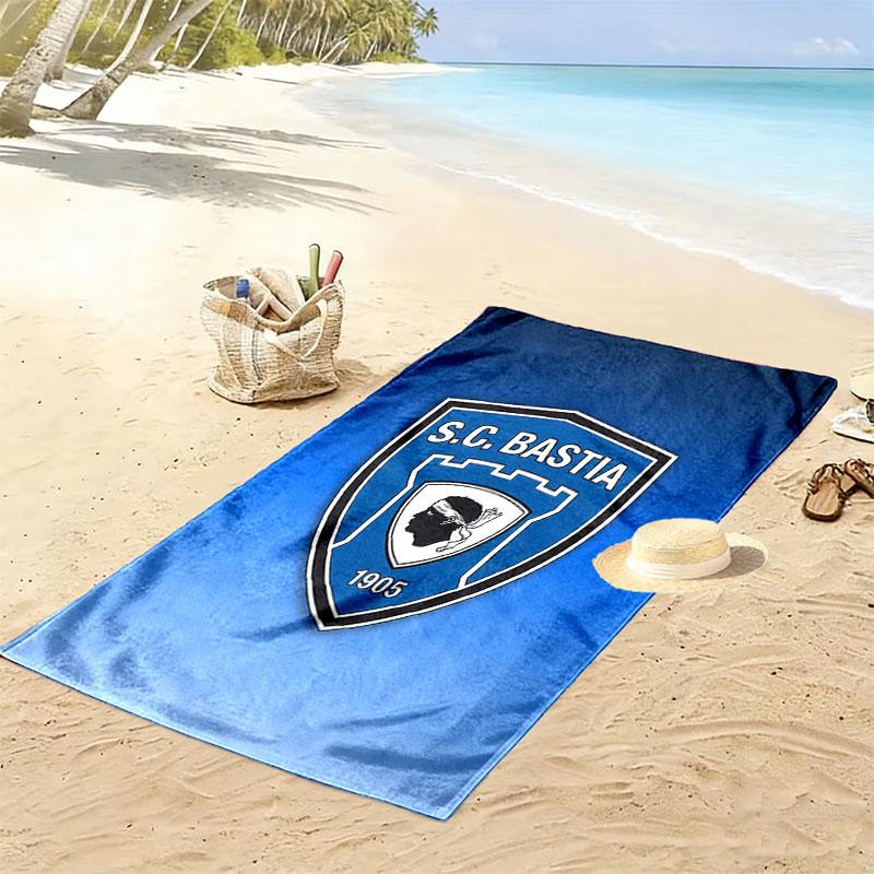 Bastia Spirit Print Beach Towel, Large Soft Quick Dry Towel for Beach Camping Swimming