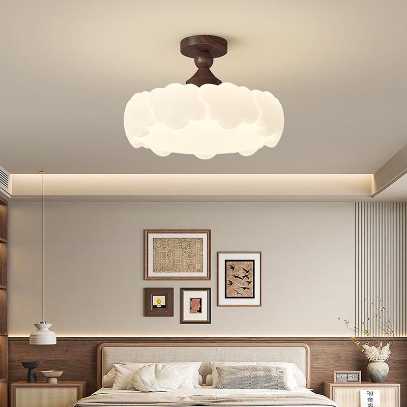 OEING Cat Cloud Vintage Semi-Flush Ceiling Lamp