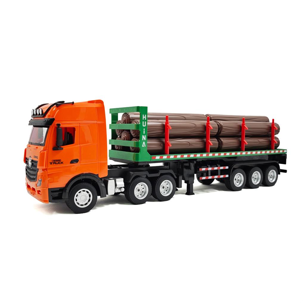 Remote Control Transport Truck, 1:18 Scale All Terrain 9 Channel Alloy Electric Construction
