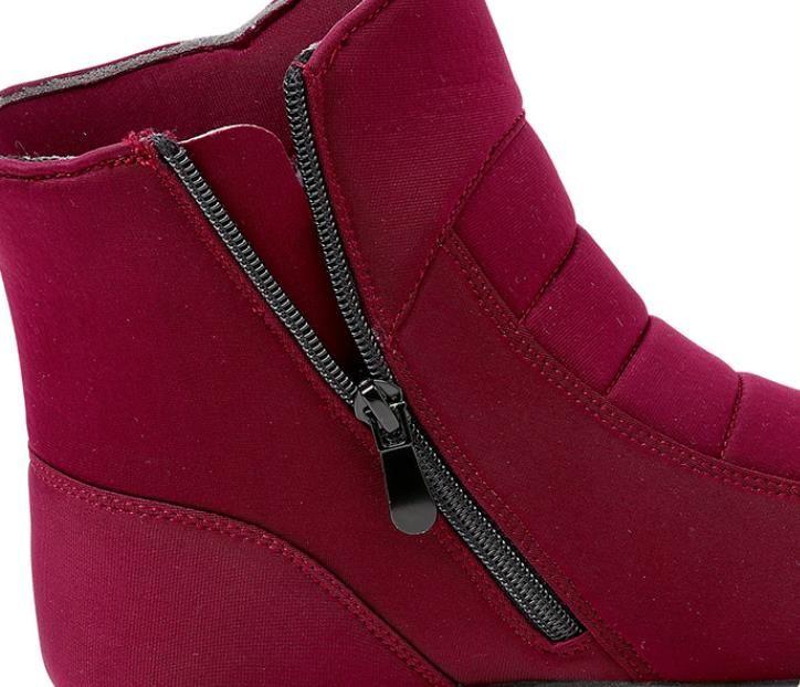 Women's Winter Flat Bottomed Short Boots Warm Round Toe Lightweight Anti Slip Wear-resistant Simple Comfortable Snow Boots