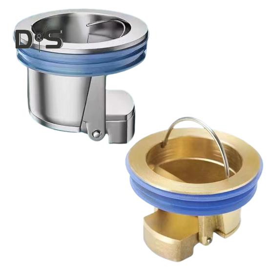 Shower Floor Drain Insert Anti-Backflow Valve Deodorizing Cartridge Fast Drainage Anti-Slip Design Toilet Floor Drain