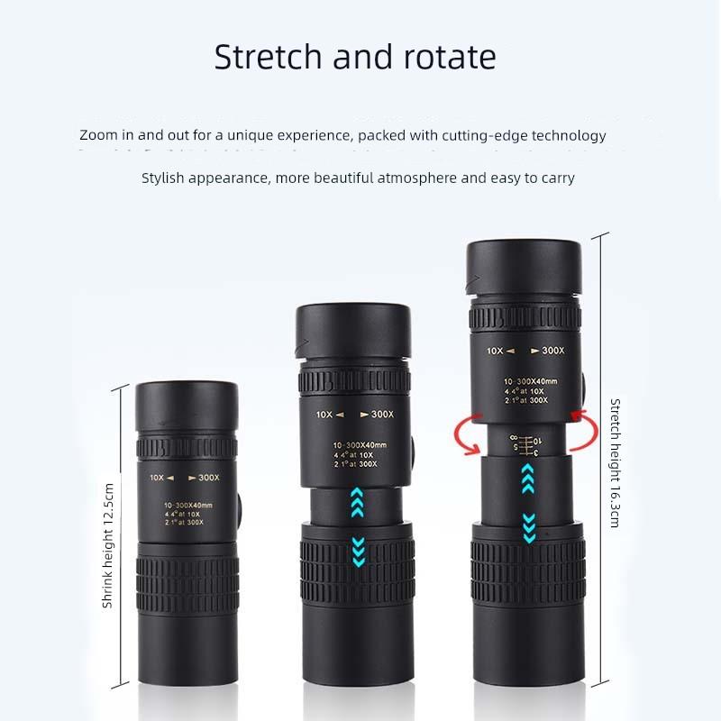 Explorer Monocular Telescope 10-50040 Zoom High Magnification Hd Military Green Professional Portable Mobile Phone Photography Outdoor