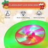 2 Stück Taschenlampe LED Hundescheibe Welpenscheiben Spielzeug Hundefliegscheiben Mit Langlebigem LED-Licht Mehrfarbige Fliegende Hundescheiben Spielzeug Welpen Interaktives Spielzeug