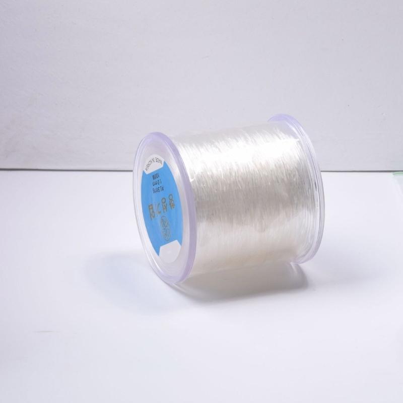 Roll 100M Clear Elastic Crystals Thread for Jewelry Making Beading Bracelet Necklace Crafting