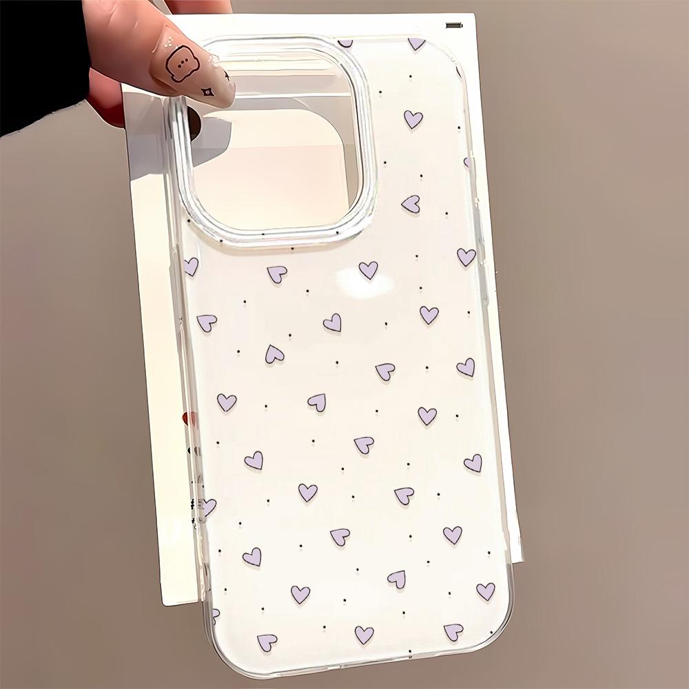 Painted Phone Case for iPhone 12 13 15 16 iPhone 16 12 13 14 15 Pro  14 15 16 Pro Max Coverage Shockproof Anti-Fingerprint Fresh Style Protective Case