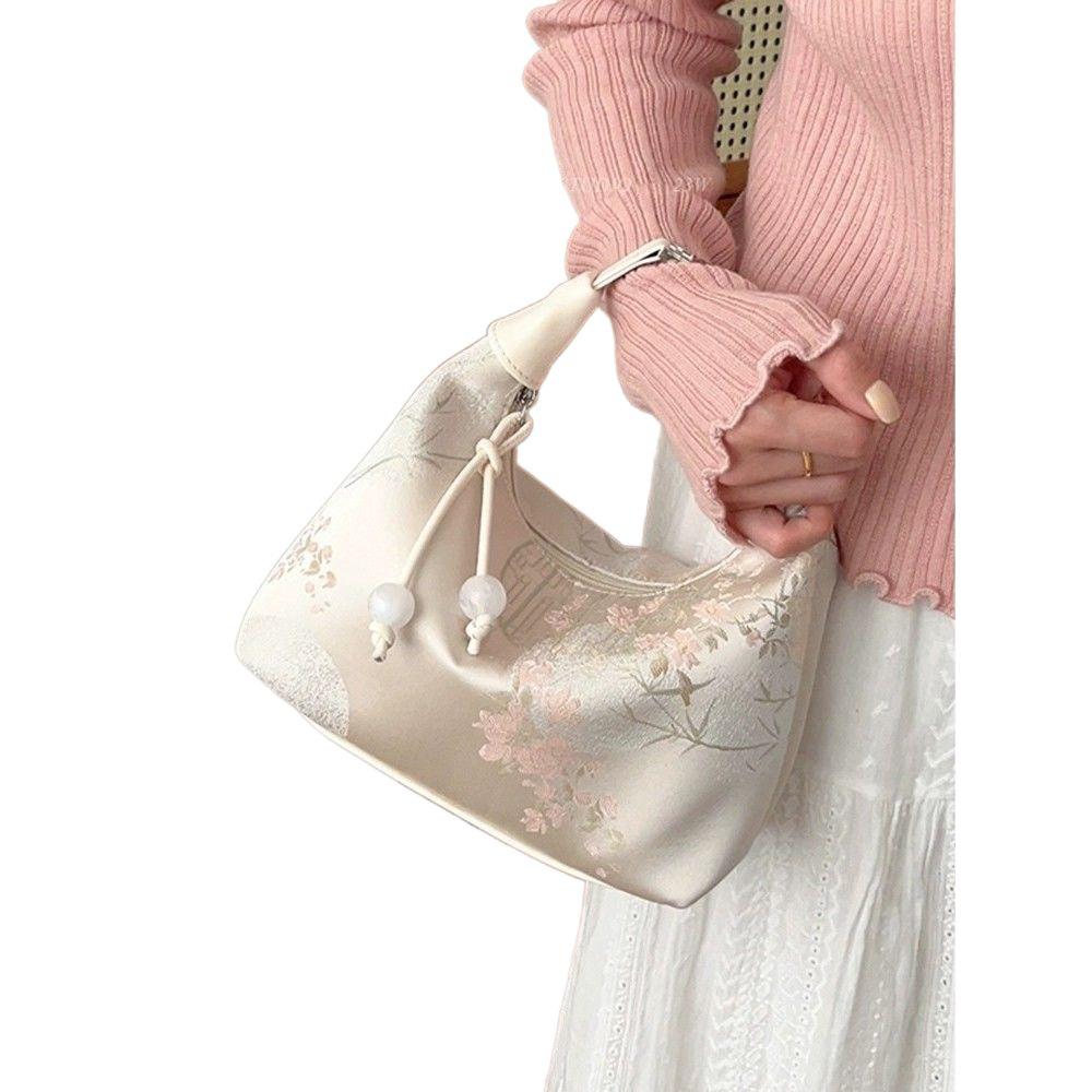 2025 New Silk Embroidery Cheongsam Crossbody Dumpling Bag: Ancient Chinese Style Summer Handbag for Women