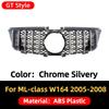 Front Mask Grille Bumper Grill Hood Mesh Modification For Mercedes Benz ML W164 2005-2011 GT Diamond Style Tuning Accessories
