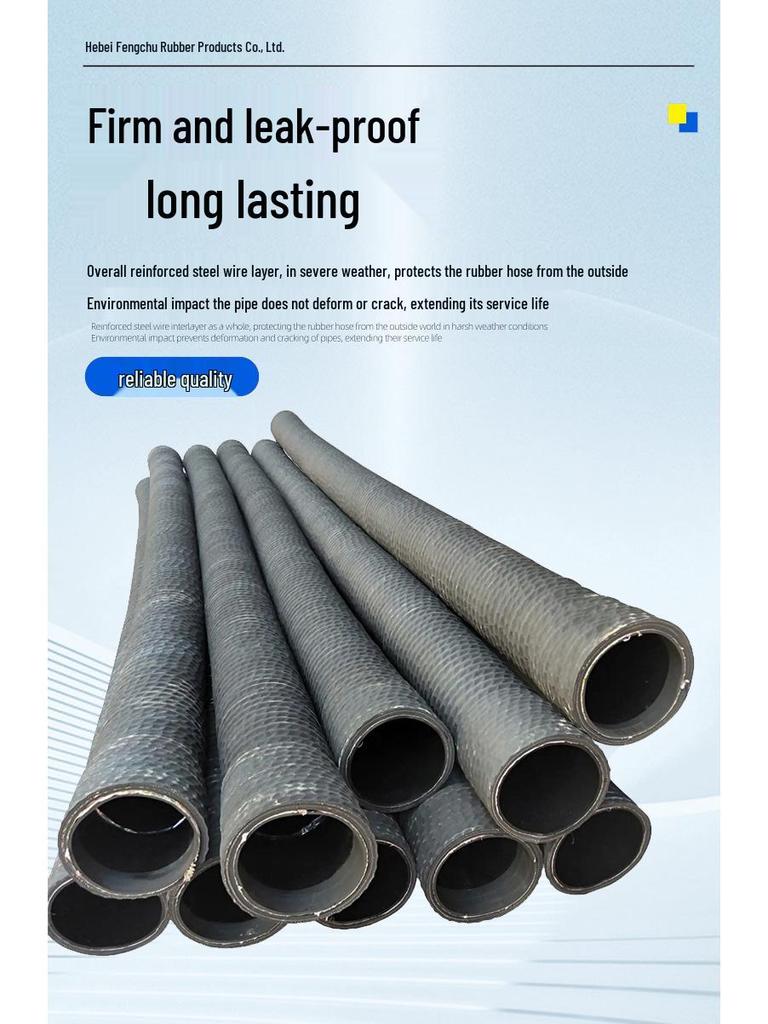 6-Inch Fabric Reinforced Rubber Hose for Water Delivery and Slurry Discharge (Low Pressure)