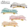 eManco French Retro Bow Hair Clip Women’s Elegant Luxury Acetate Claw Clip