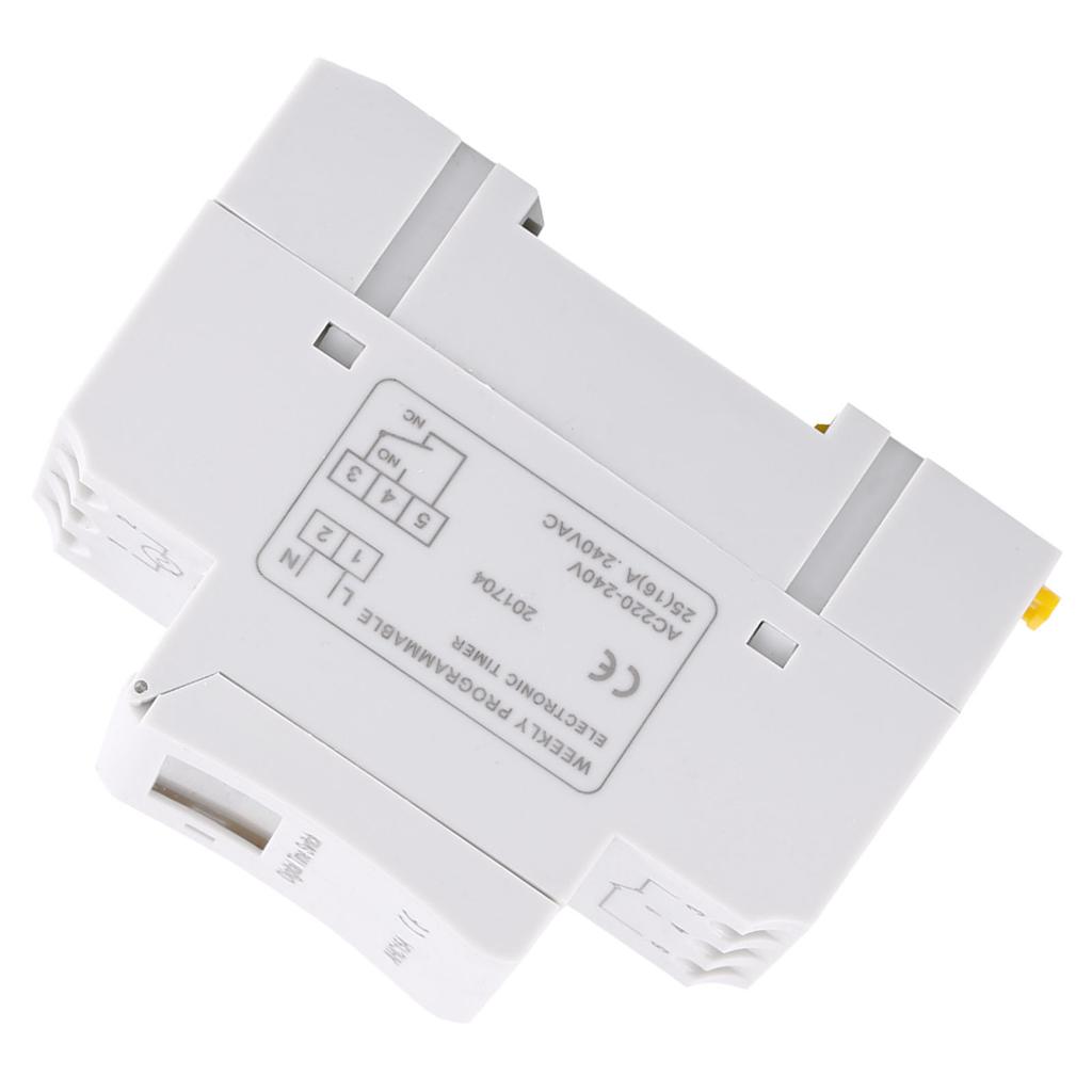 LCD Display Weekly Programmable Electronic Relay Time 16 ON and OFF Timer(AC220V)