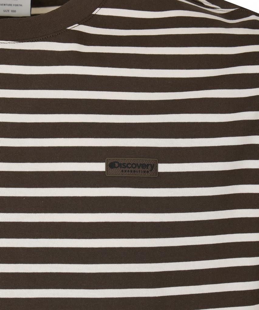 DISCOVERY EXPEDITION Men'S Striped Short Sleeve T-Shirt (Brown)
