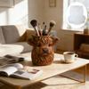 Hochlandkuh Kleiner Blumentopf Harzform Tierpflanzer Silikonform Haus Büro Schreibtisch Mini-Dekoration Form