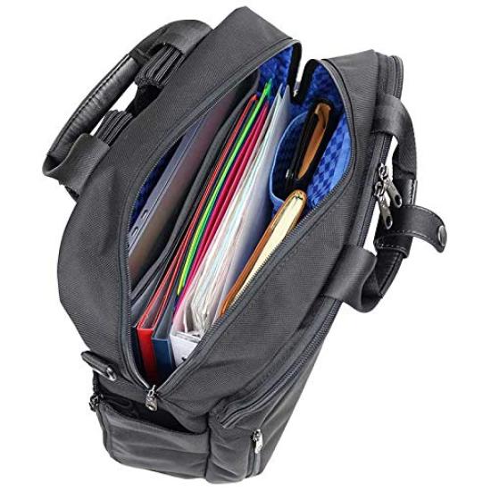 STARTTS SUV 3-Way Business Bag, Vertical Briefcase, Shoulder Bag, Backpack, Black, SU-02-BK