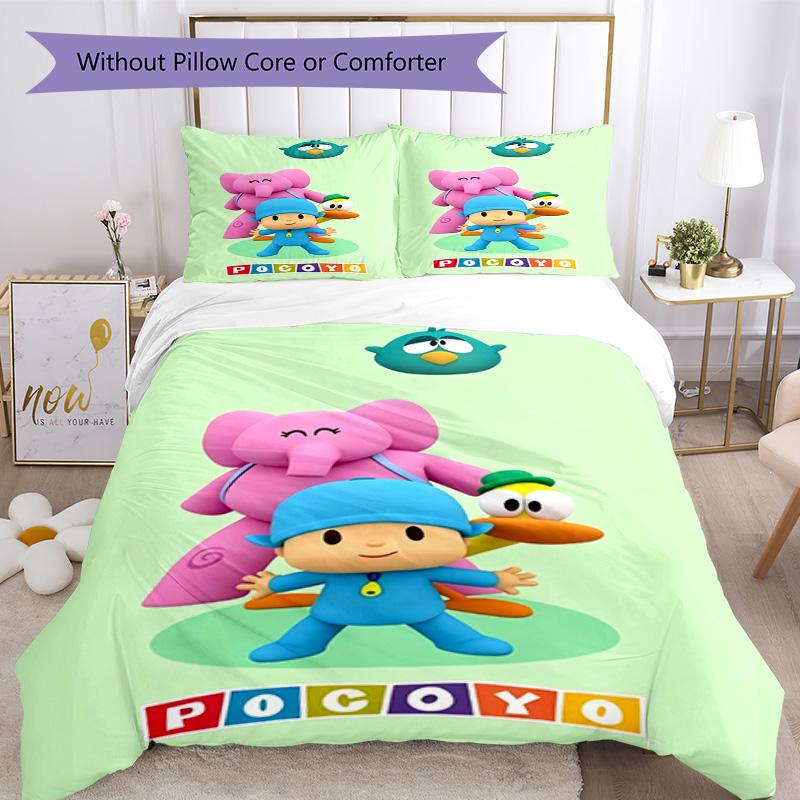 Pocoyo Bettbezug-Set Perfekt für das Wohnzimmer Maschinenwaschbar Weihnachtsgeschenk